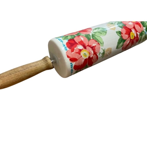 Rare - The Pioneer Woman Vintage Floral Rolling Pin -Discount Shipping - Picture 4 of 9